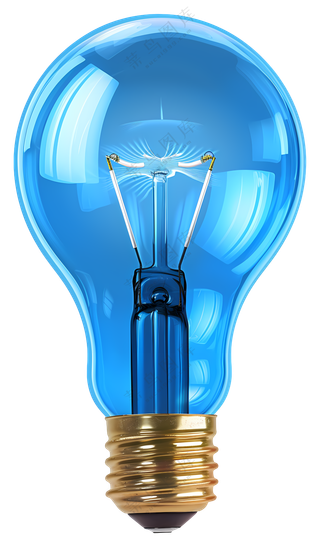 灯泡插图元素