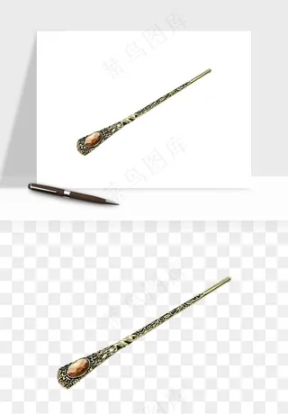 古风发簪头饰配饰png免抠