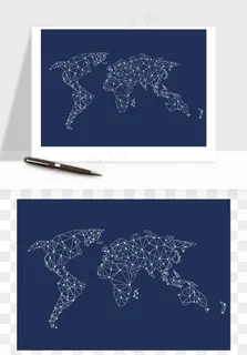 世界地图矢量png免抠