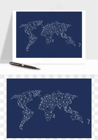 世界地图矢量png免抠