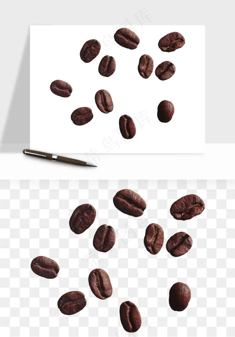 咖啡豆png免抠