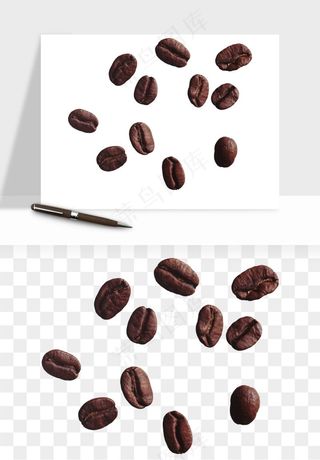 咖啡豆png免抠