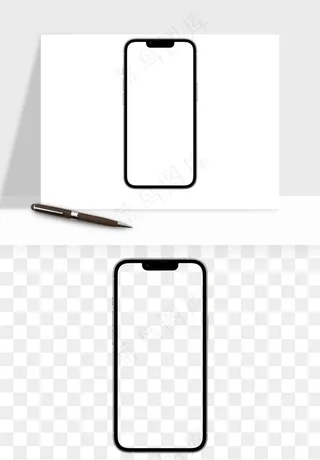 手机样机边框元素png免抠