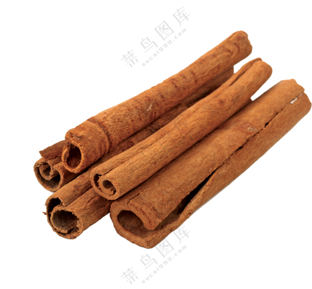 去除了薄层表皮的肉桂免抠图片素材