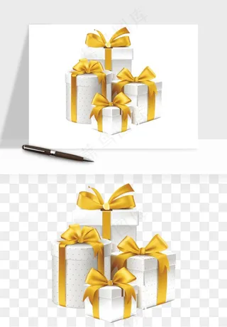 礼盒礼物png免抠