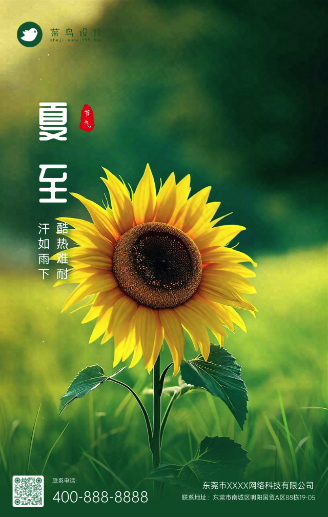 夏至手机海报