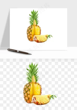 菠萝水果png免抠