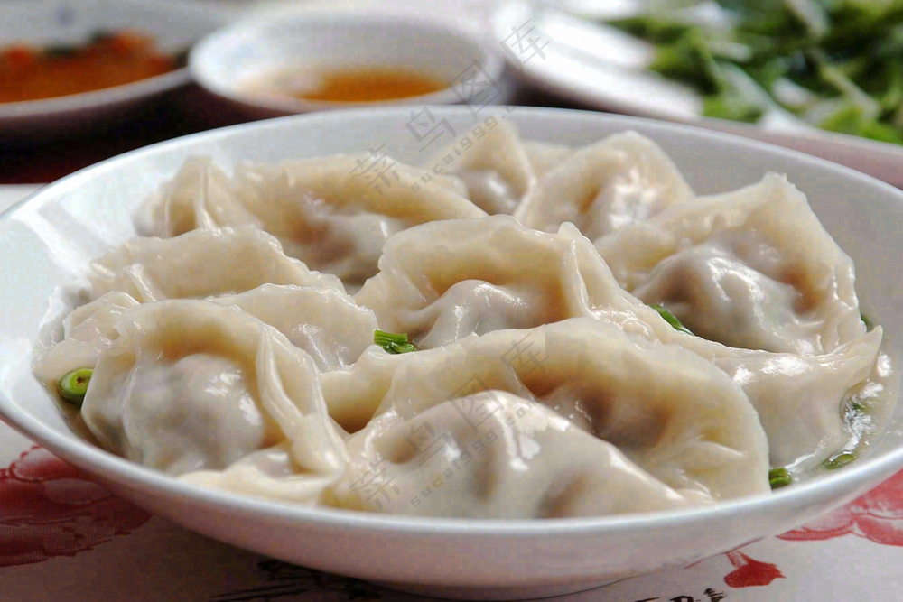 饺子中国传统美食立冬冬至摄影图