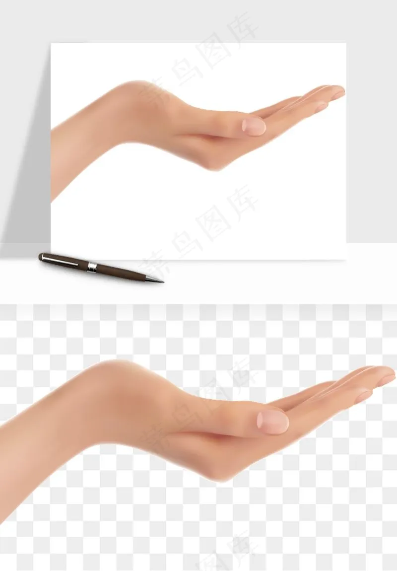 手势手部动作手指png免抠