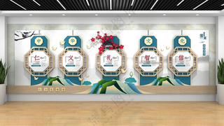 校园文化墙校园文化展板校园楼梯展板