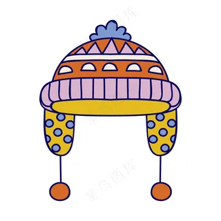 圣诞帽子 民族风装饰小元素