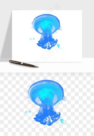 水母章鱼海底生物png免抠图