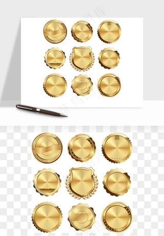 奖章勋章品质标签矢量png免抠