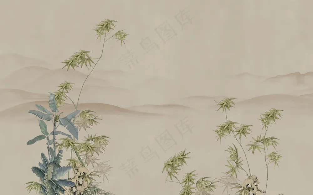 蒲公英高清中式壁画009