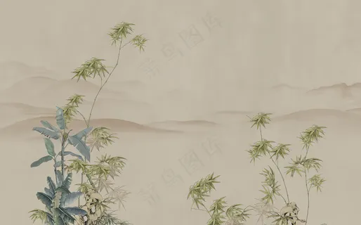 蒲公英高清中式壁画009