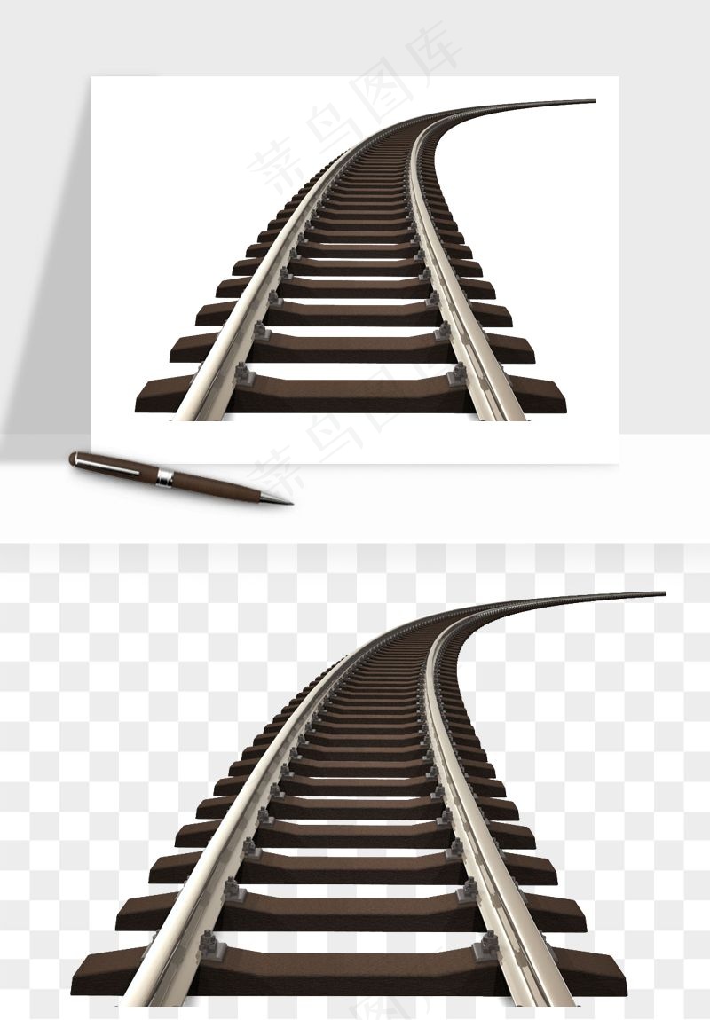 铁路轨道png免抠