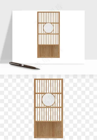 屏风国风元素png免抠