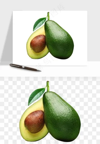 牛油果水果png免抠