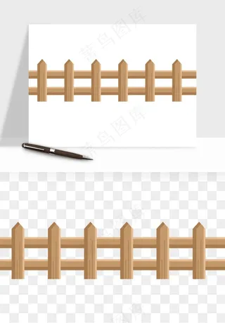 手绘围栏护栏栅栏png免抠