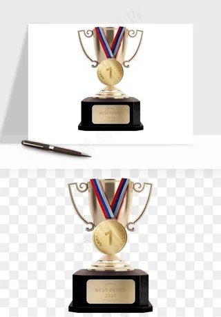 荣誉奖杯冠军金奖png免抠