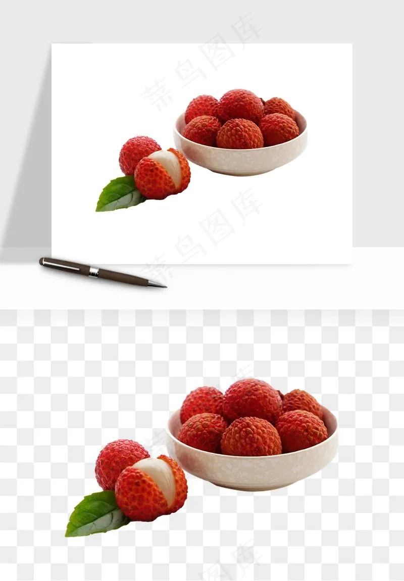 荔枝妃子笑水果png免抠