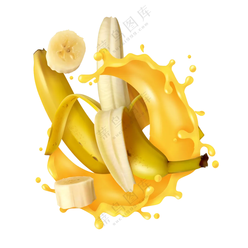 果酱飞溅的香蕉素材 (3)