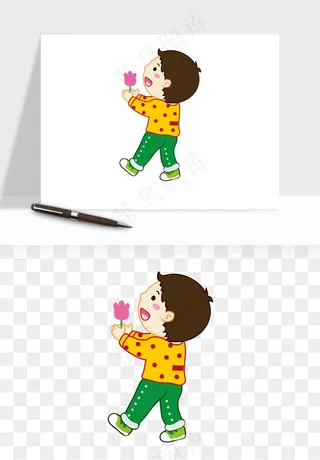 手绘教师节老师学生png免抠