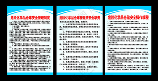 危险化学品制度仓储广告设计