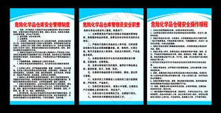 危险化学品制度仓储广告设计