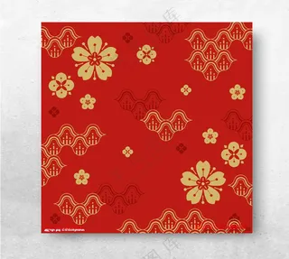 中式日式元素元宝EPS海报