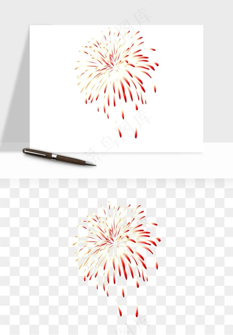 卡通烟花烟火礼花png免抠