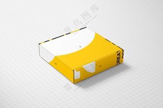 产品包装盒子飞机盒快递纸盒样机PS模板-08