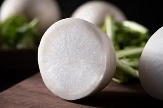 新鲜切片萝卜食材背景