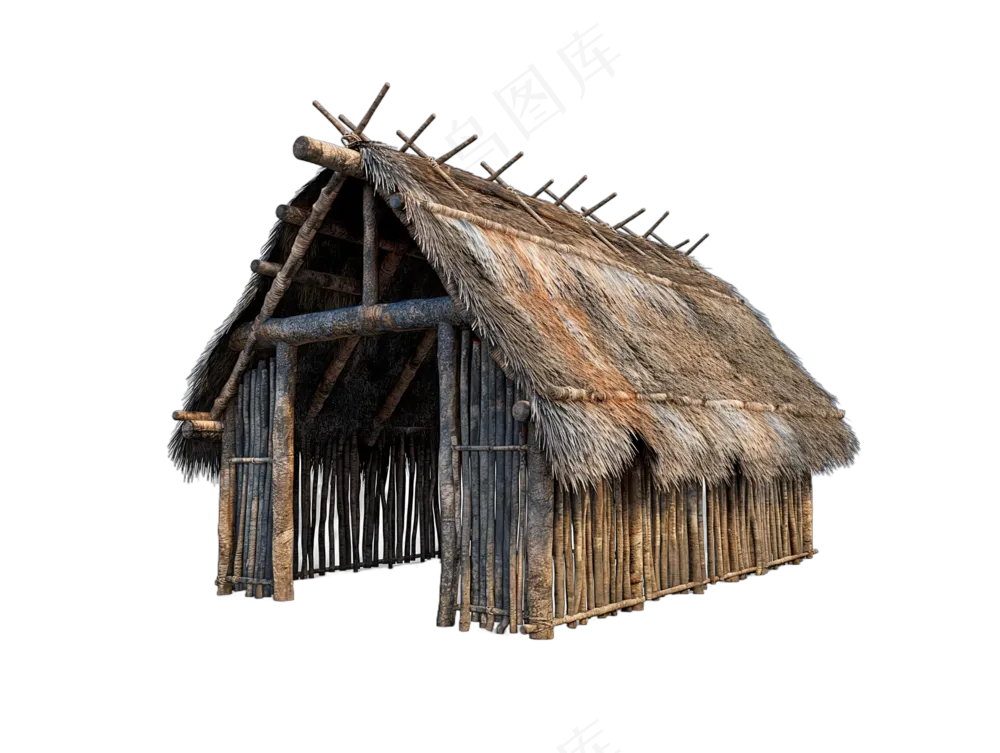 png免抠古代木构临时建筑