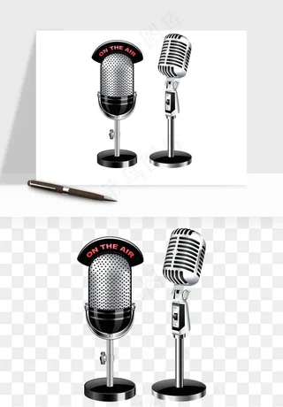 话筒直播麦克风png免抠