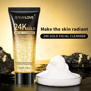 外贸24k洗面奶主图详情海报