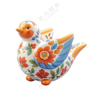 彩绘鸭子造型茶宠