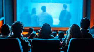 电影院观影的人观众摄影图