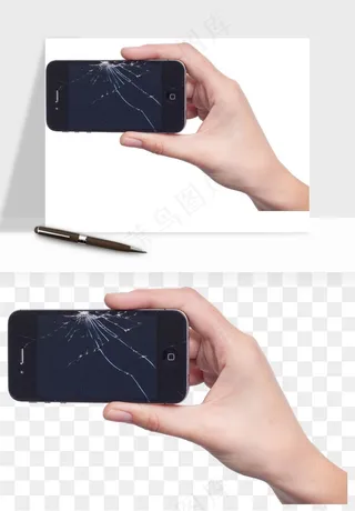 手拿手机素材png免抠