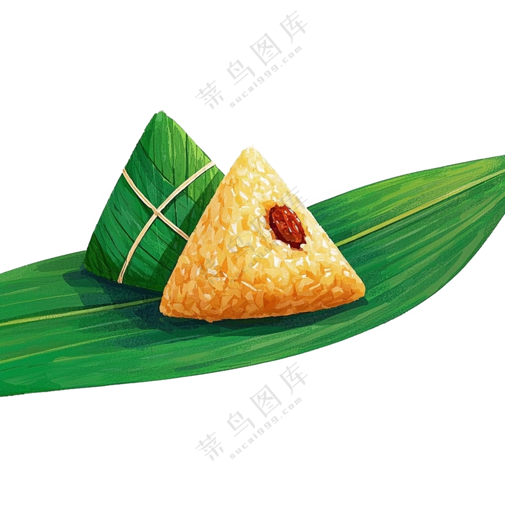 粽子，绿色竹叶，端午节