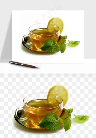 清新绿茶png免抠
