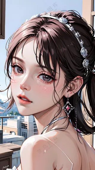 女孩插画风头像