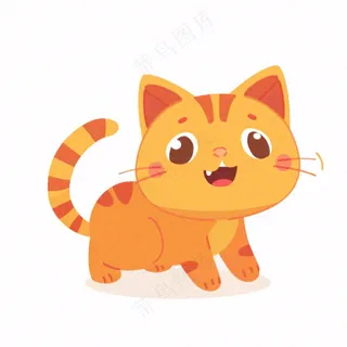 小猫猫咪宠物动物卡通插画免抠