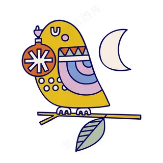 小鸟 民族风装饰小元素