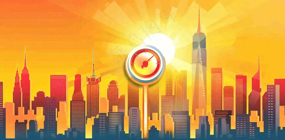 高温预警通知公告背景