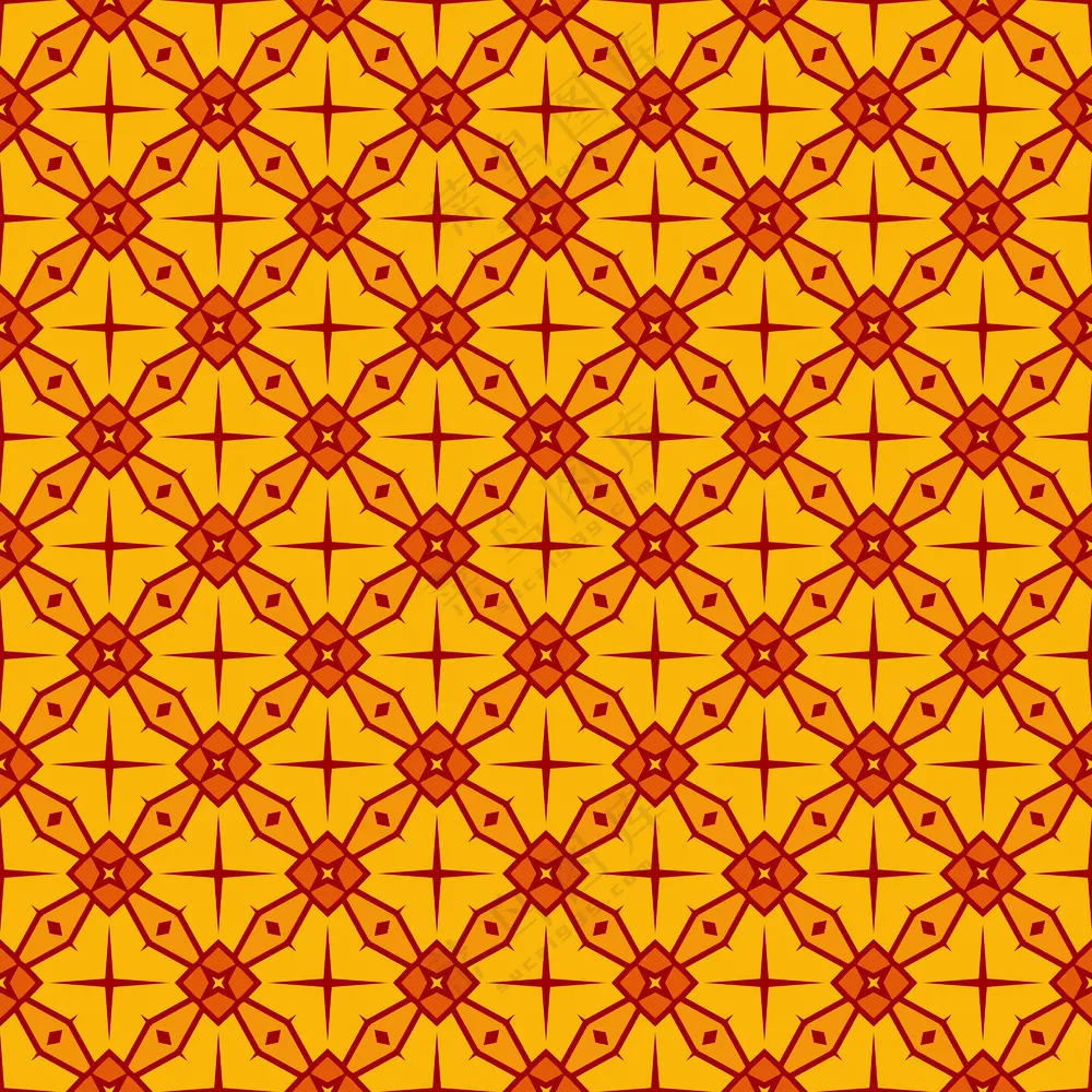 复古几何花纹无缝图案
