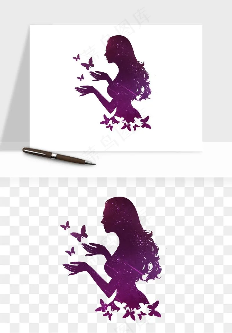 手绘女神女王妇女png免抠