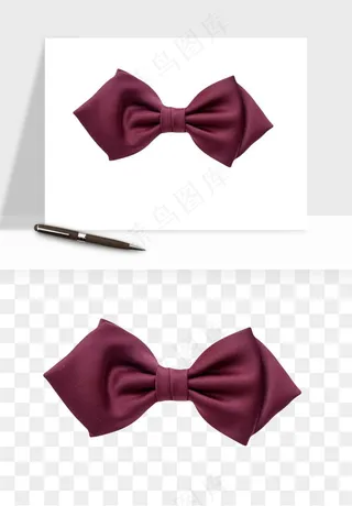 蝴蝶结西装领结png免抠