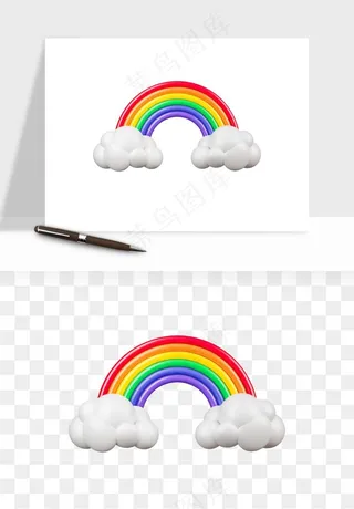 立体天气图标png免抠