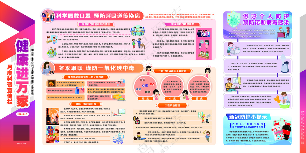 健康进万家宣传栏1月X14